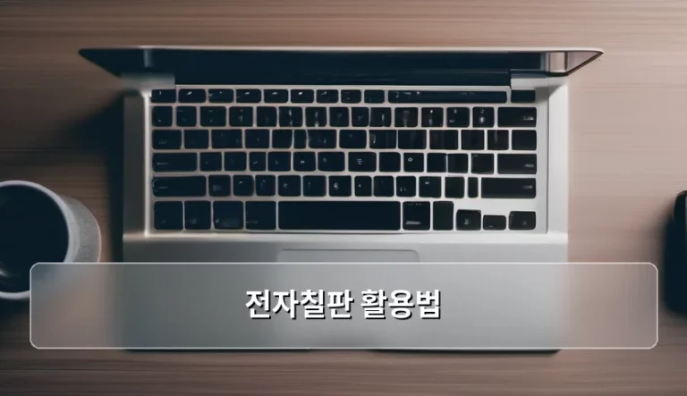 스마트한 회의실을 위한 전자칠판 활용법 가이드
