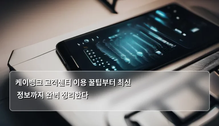 케이뱅크 고객센터 이용 꿀팁부터 최신 정보까지 완벽 정리한다