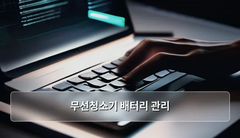무선청소기 배터리 관리 수명 늘리는 방법