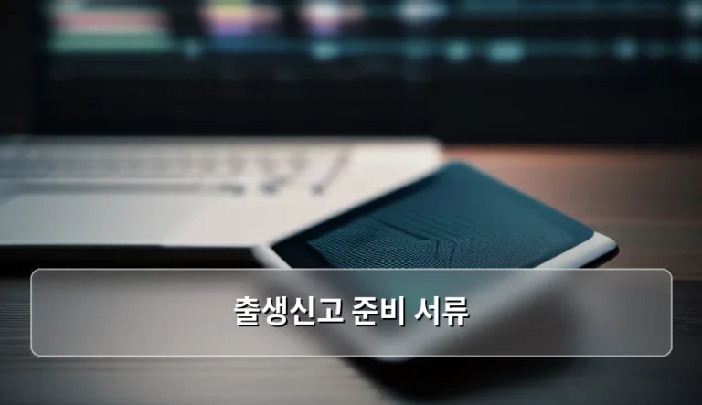 출생신고 준비 서류 및 온라인 신청 절차 정리