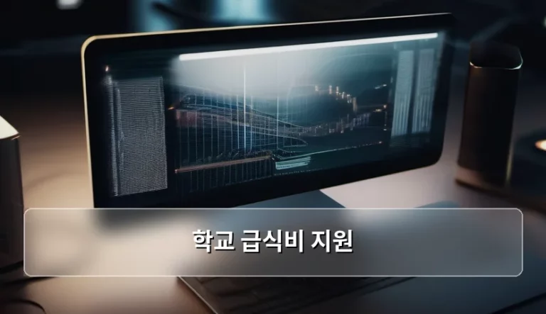 스마트한 교육 환경을 위한 학교 급식비 지원 정보와 디지털 활용법