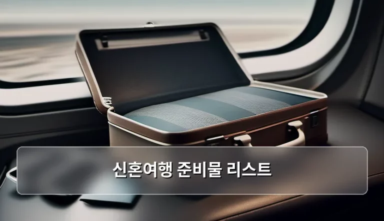 스마트한 디지털 노마드를 위한 신혼여행 준비물 리스트 가이드