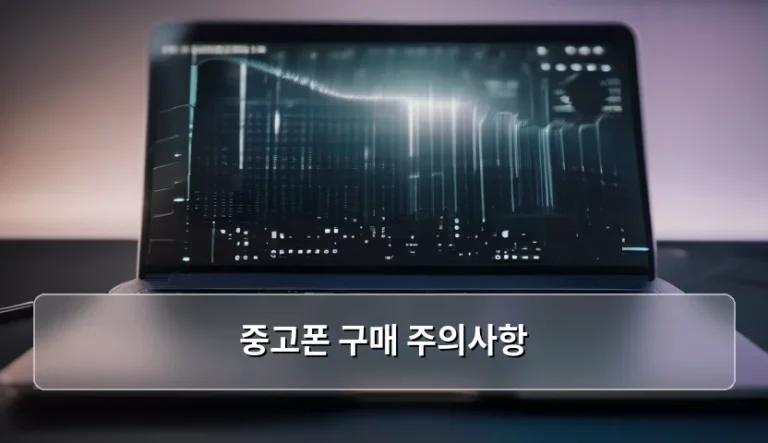 중고폰 구매 주의사항 체크리스트와 확인 방법