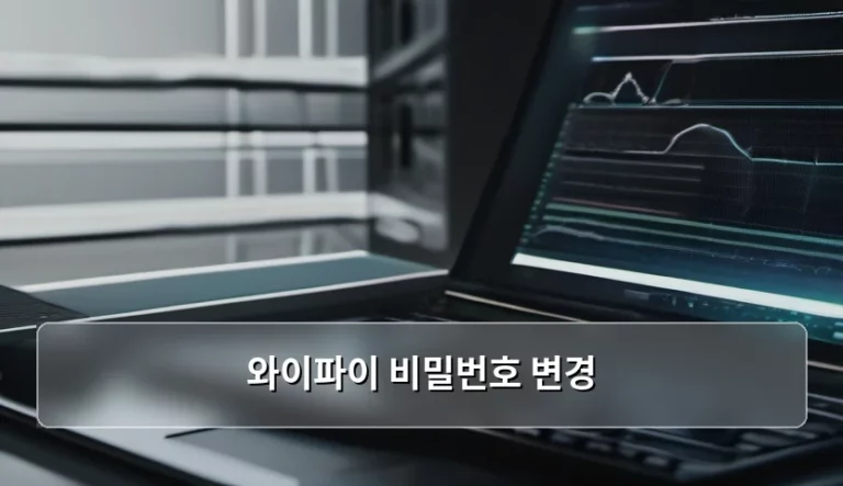 와이파이 비밀번호 변경 방법 및 보안 설정 가이드