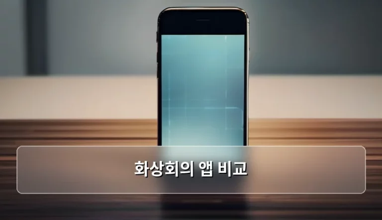 효율적인 업무를 위한 화상회의 앱 비교 가이드