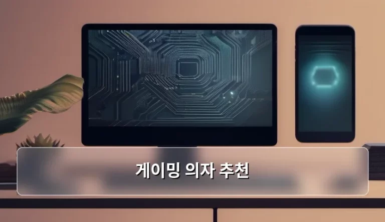 장시간 게임에도 편안한 게이밍 의자 추천 가이드