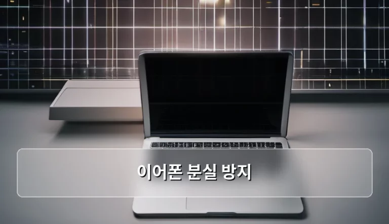 이어폰 분실 방지 아이템 및 습관 가이드
