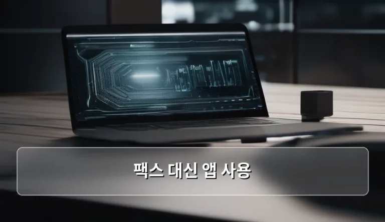 종이 뭉치와 선 연결의 번거로움에서 벗어나는 팩스 대신 앱 사용 방법