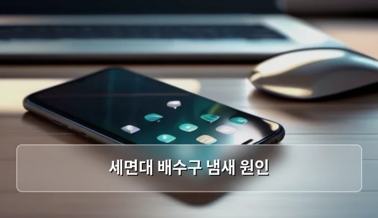 세면대 배수구 냄새 원인 및 해결 방법 정리