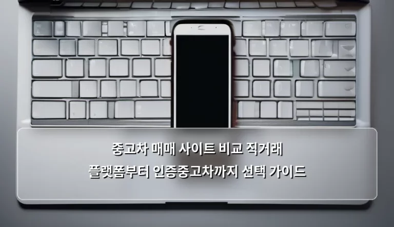 중고차 매매 사이트 비교 직거래 플랫폼부터 인증중고차까지 선택 가이드