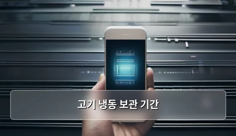 고기 냉동 보관 기간 및 신선도 유지 방법 정리