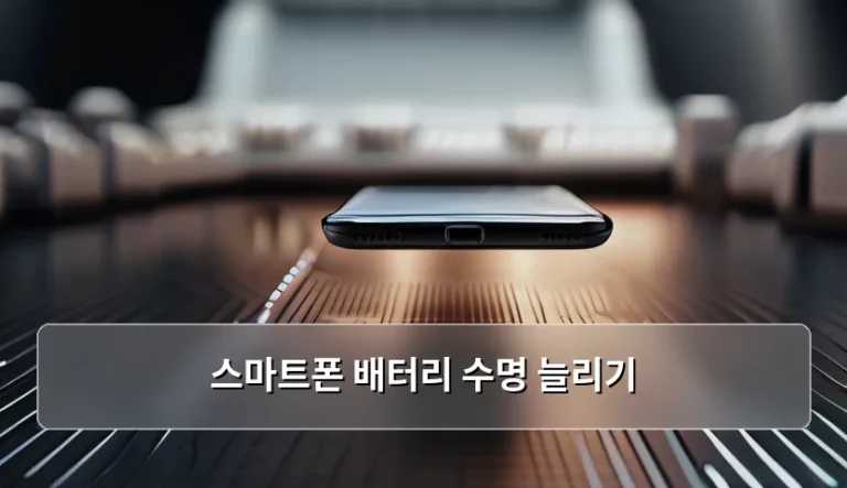 스마트폰 배터리 수명 늘리기 실천 가이드