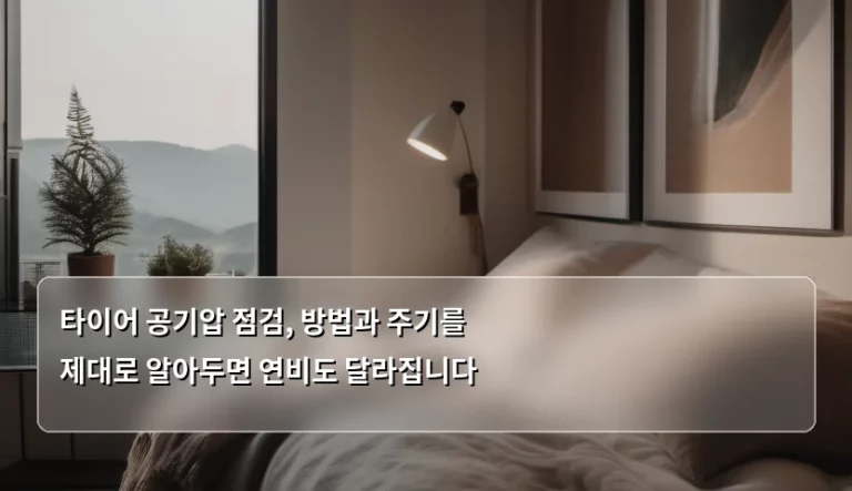 타이어 공기압 점검, 방법과 주기를 제대로 알아두면 연비도 달라집니다