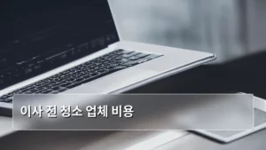 이사 전 청소 업체 비용, 합리적으로 알아보는 완벽 가이드