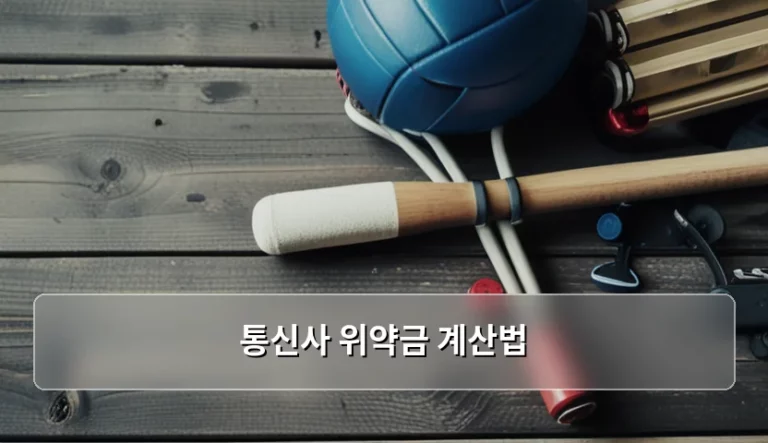 통신사 위약금 계산법 및 해지 시 주의사항 정리