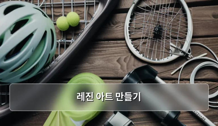 집에서 즐기는 레진 아트 만들기 가이드와 주의사항