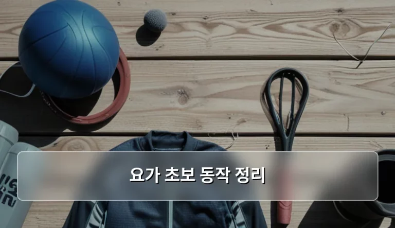 요가 초보 동작 정리 및 단계별 입문 가이드