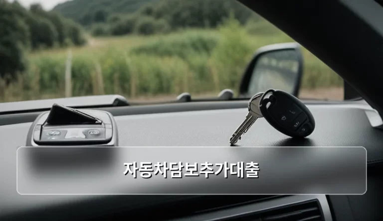 자동차담보추가대출 한도와 조건 및 주의사항 정리