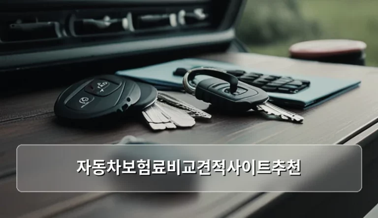 자동차보험료비교견적사이트추천 및 똑똑한 가입 방법