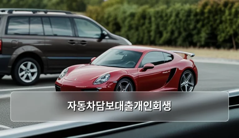 자동차담보대출개인회생 진행 시 주의사항과 해결 방법