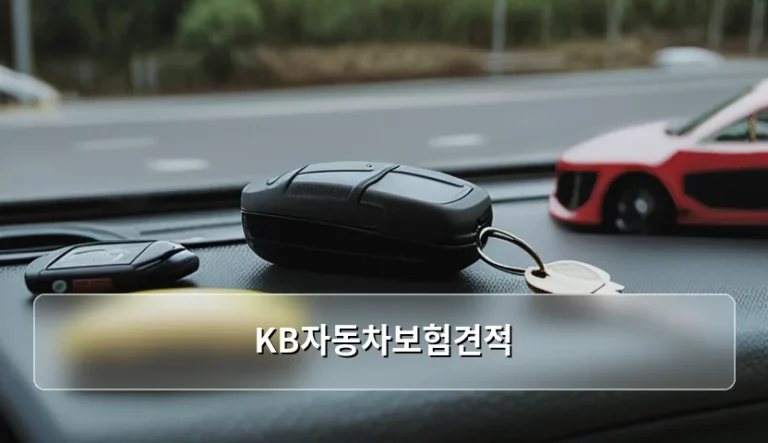 KB자동차보험견적 합리적으로 확인하고 비용 줄이는 방법