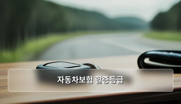 자동차보험 할증등급 산정 기준과 보험료 절약 가이드