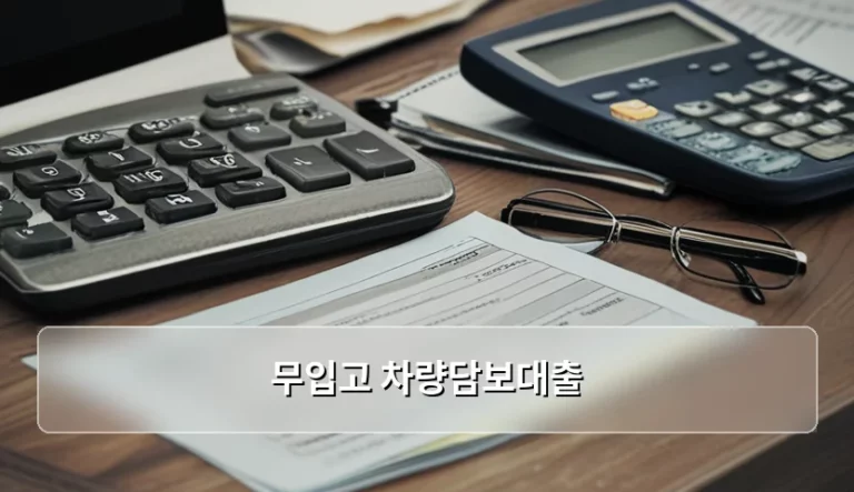 무입고 차량담보대출 한도 확인과 안전한 이용 가이드