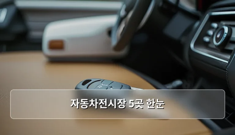 자동차전시장 5곳 한눈에 비교하는 주말 나들이 코스