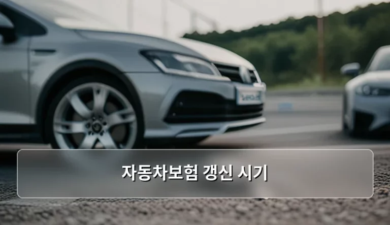 자동차보험 갱신 시기와 보험료 절약 가이드