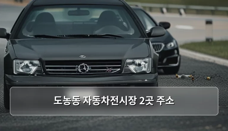 도농동 자동차전시장 2곳 주소 및 방문 전 확인 사항