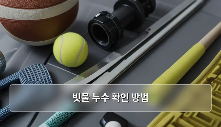 빗물 누수 확인 방법 및 부위별 점검 가이드