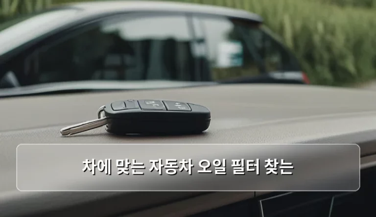 내 차에 딱 맞는 자동차 오일 필터 찾는 방법과 주의사항