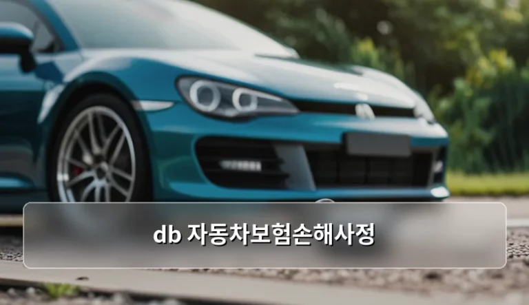 DB 자동차보험손해사정 절차와 현명한 대응 가이드