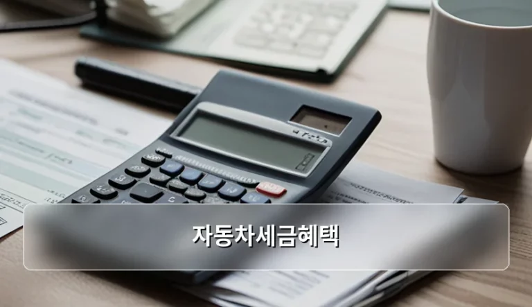 내 차 세금 줄이는 자동차세금혜택 대상 및 신청 방법 가이드