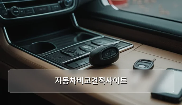 자동차비교견적사이트 활용법과 현명한 차량 구매 가이드