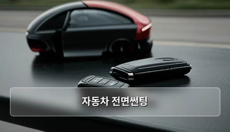 자동차 전면썬팅 법적 기준과 시공 가이드