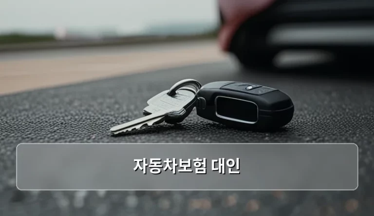 자동차보험 대인 배상 범위와 사고 처리 방법 가이드