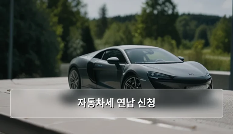 자동차세 연납 신청 방법과 할인 혜택 정리