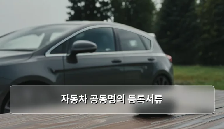 자동차 공동명의 등록서류 준비물과 주의사항 가이드