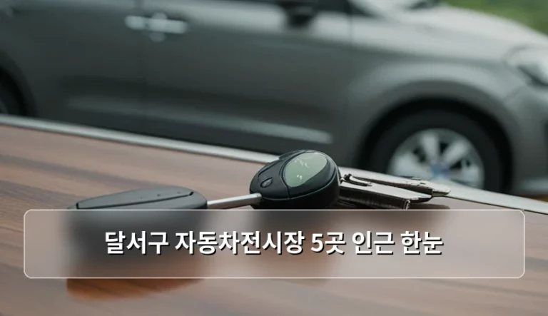 달서구 자동차전시장 5곳 인근 한눈에 보는 구매 가이드