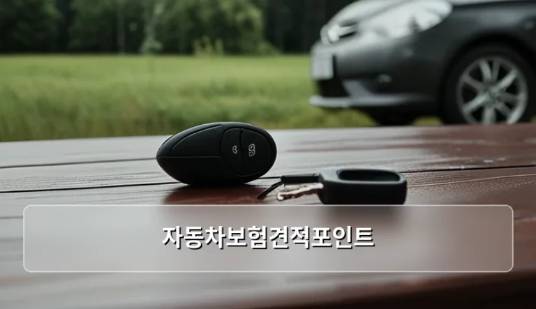 자동차보험견적포인트 분석과 보험료 절약 가이드