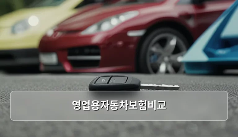 영업용자동차보험비교 방법과 보험료 절약 팁