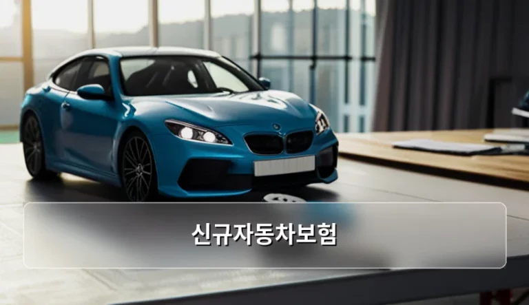 신규자동차보험 가입 가이드 및 보험료 절약 방법