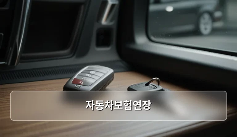 자동차보험연장 시기 및 보험료 절약 방법 가이드