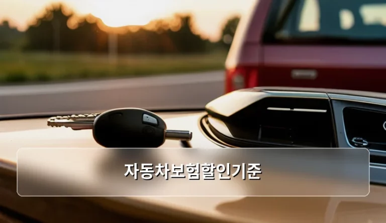자동차보험할인기준 종류와 보험료 절약 방법 가이드