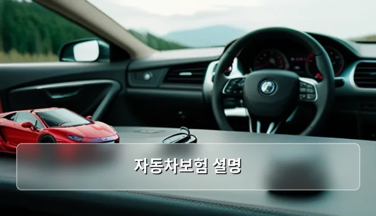 자동차보험 설명과 현명한 가입 가이드