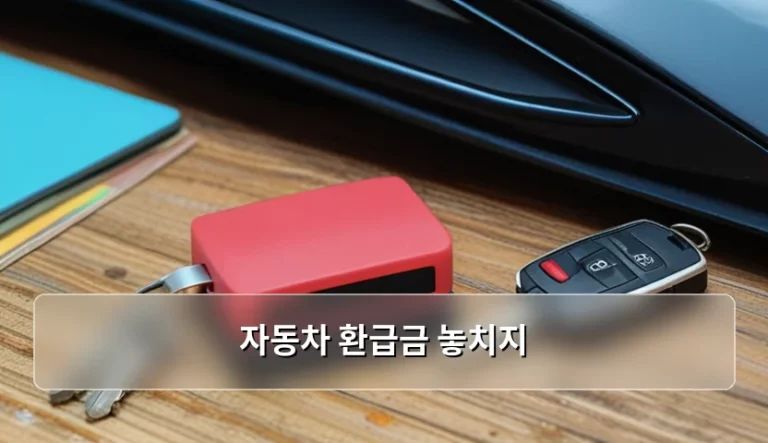 친환경 자동차 환급금 신청 방법과 주의사항 가이드