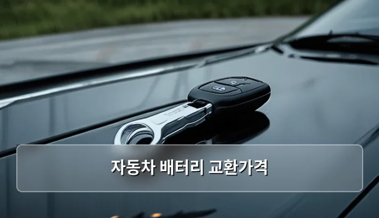 자동차 배터리 교환가격 및 시기별 선택 가이드