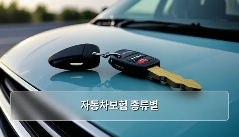 자동차보험 종류별 보장 내용 및 현명한 선택 가이드
