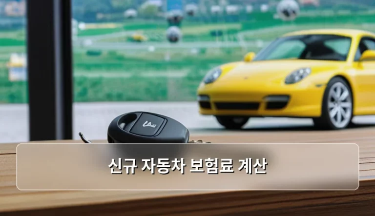 신규 자동차 보험료 계산 방법과 비용 절감 팁